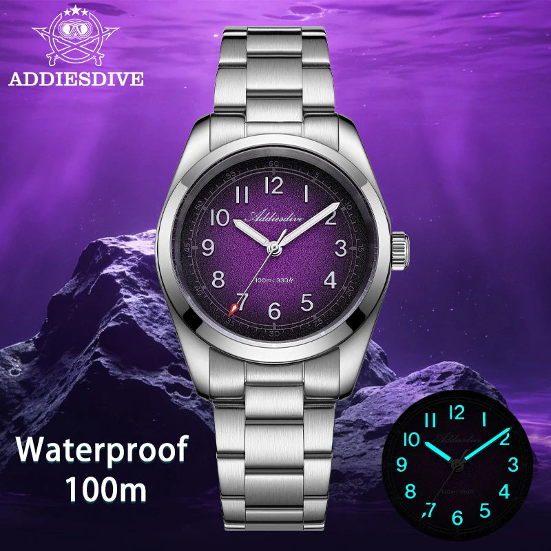 Men’s Luxury Quartz Dive Watch Sapphire 100M Waterproof