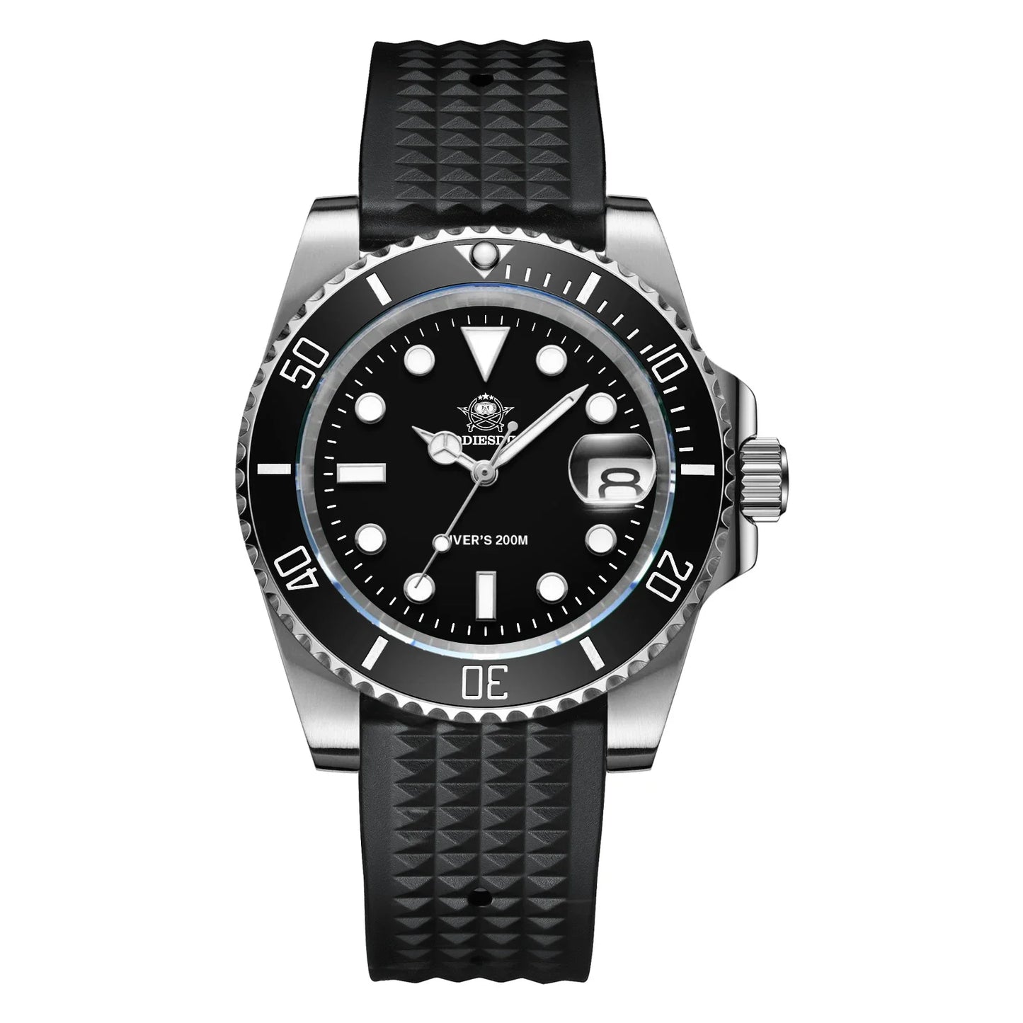 Men’s 200M Dive Quartz Watch Stainless Steel 41mm