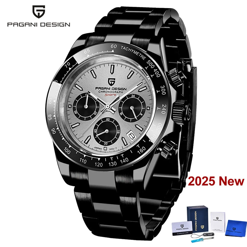 Men’s Chronograph Quartz Watch Sapphire Crystal 10 Bar
