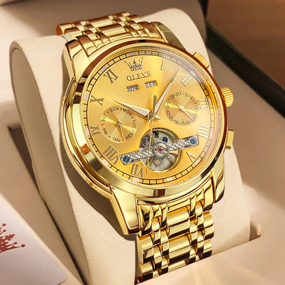 Men's Automatic Skeleton Watch Stainless Steel