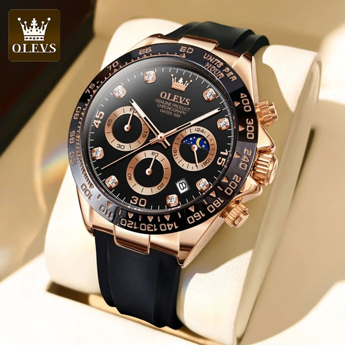 Men's Luminous Chronograph Quartz Sport Watch