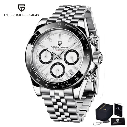 Men’s Stainless Steel Chronograph Watch With Sapphire