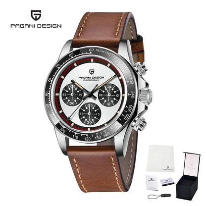 Men’s Luxury Chronograph Quartz Watch 100 m Waterproof