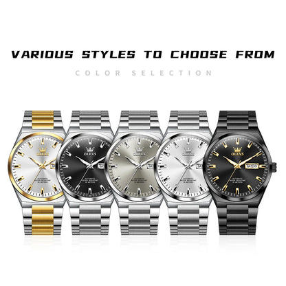 Men's Mechanical Business Watch With Luminous Date