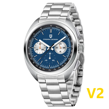 Men’s Racing Chronograph Watch Quartz Stainless Steel