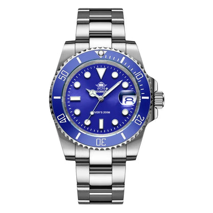 Men’s 200M Dive Quartz Watch Stainless Steel 41mm