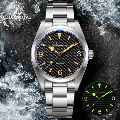 Men’s Luxury Quartz Watch Bubble Crystal 100m Luminous