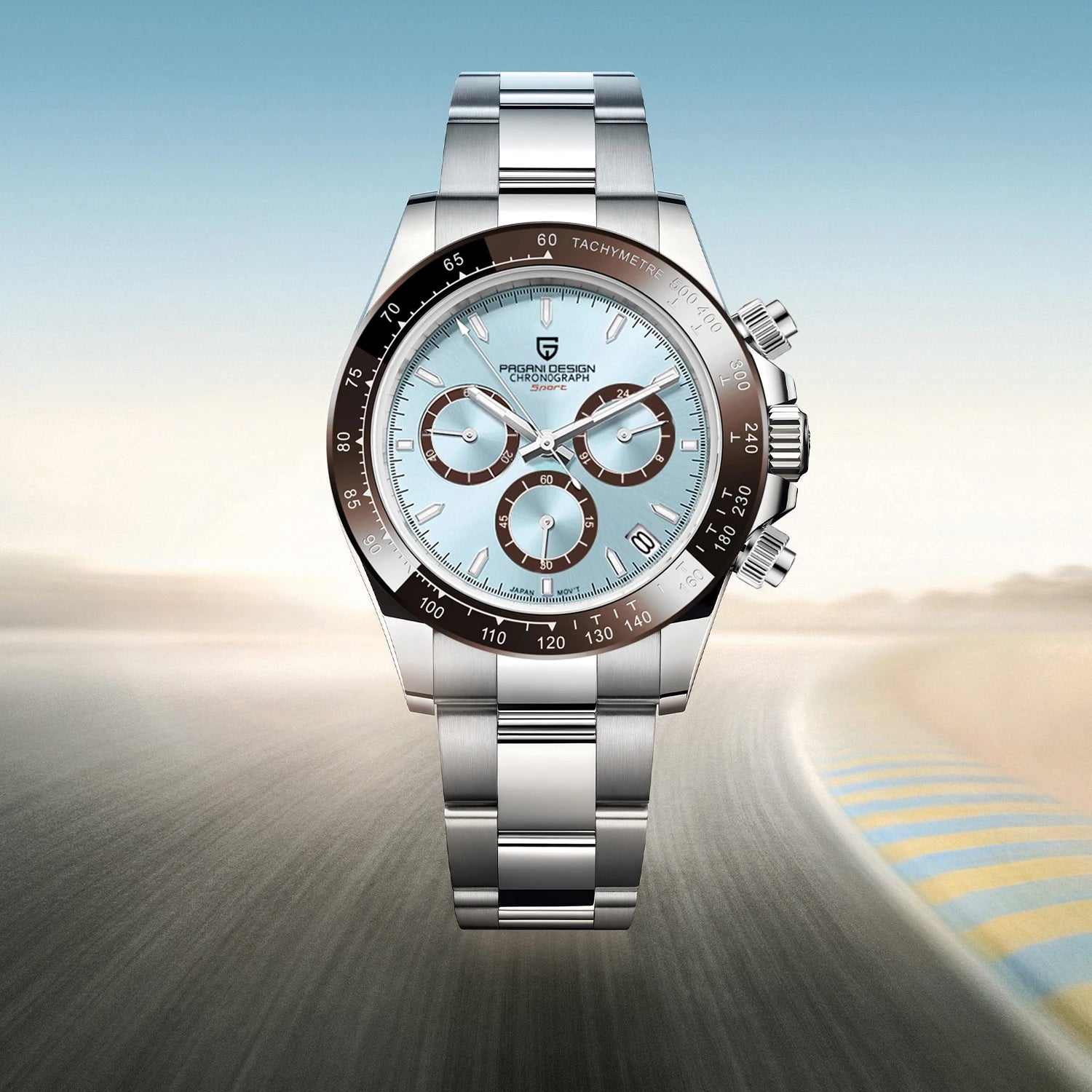 Men’s Chronograph Quartz Watch Sapphire Crystal 10 Bar