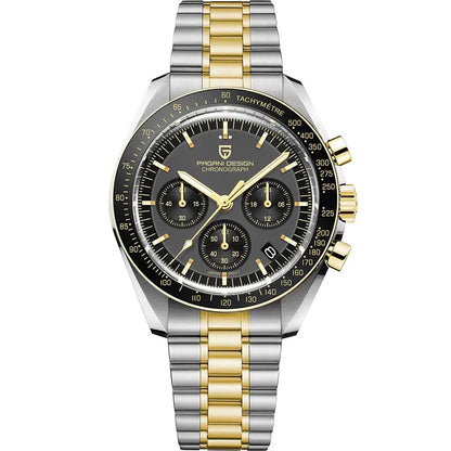 Men’s Luxury Chronograph Watch Quartz Moonphase Style