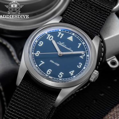 36mm Men's Quartz Dive Watch Bubble Crystal 100m Luminous