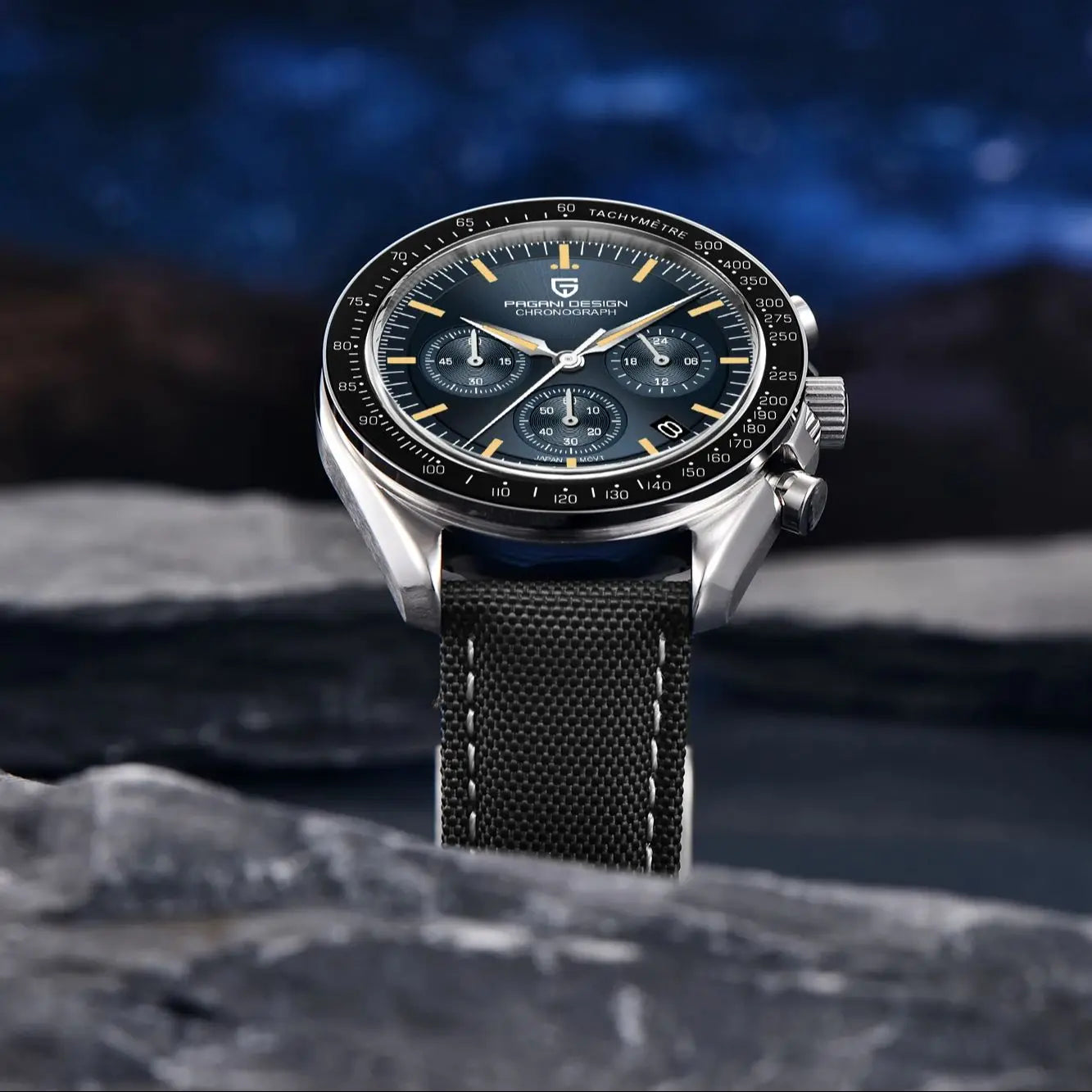 Men’s Moonwatch Style Chronograph Quartz Watch Sapphire