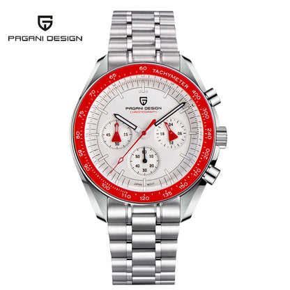 Men’s Luxury Chronograph Watch Quartz Moonphase Style