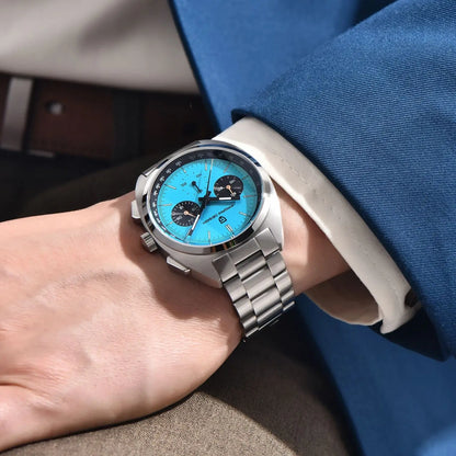 Men’s Racing Chronograph Watch Quartz Stainless Steel