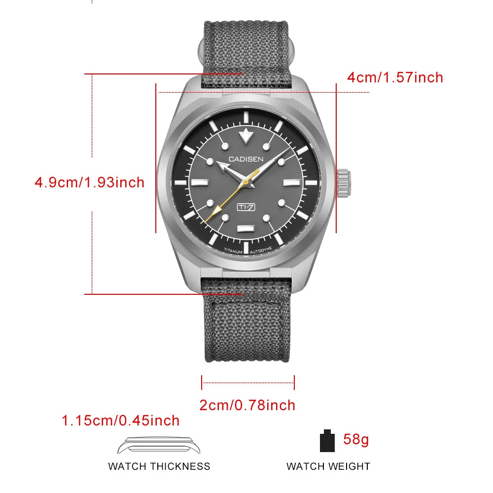 Titanium Automatic Dive Watch – Sapphire Crystal & Lume