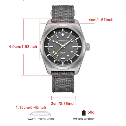 Titanium Automatic Dive Watch – Sapphire Crystal & Lume
