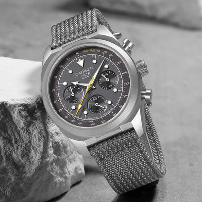 Luxury Quartz Chronograph Watch – Sapphire Crystal, 10 Bar
