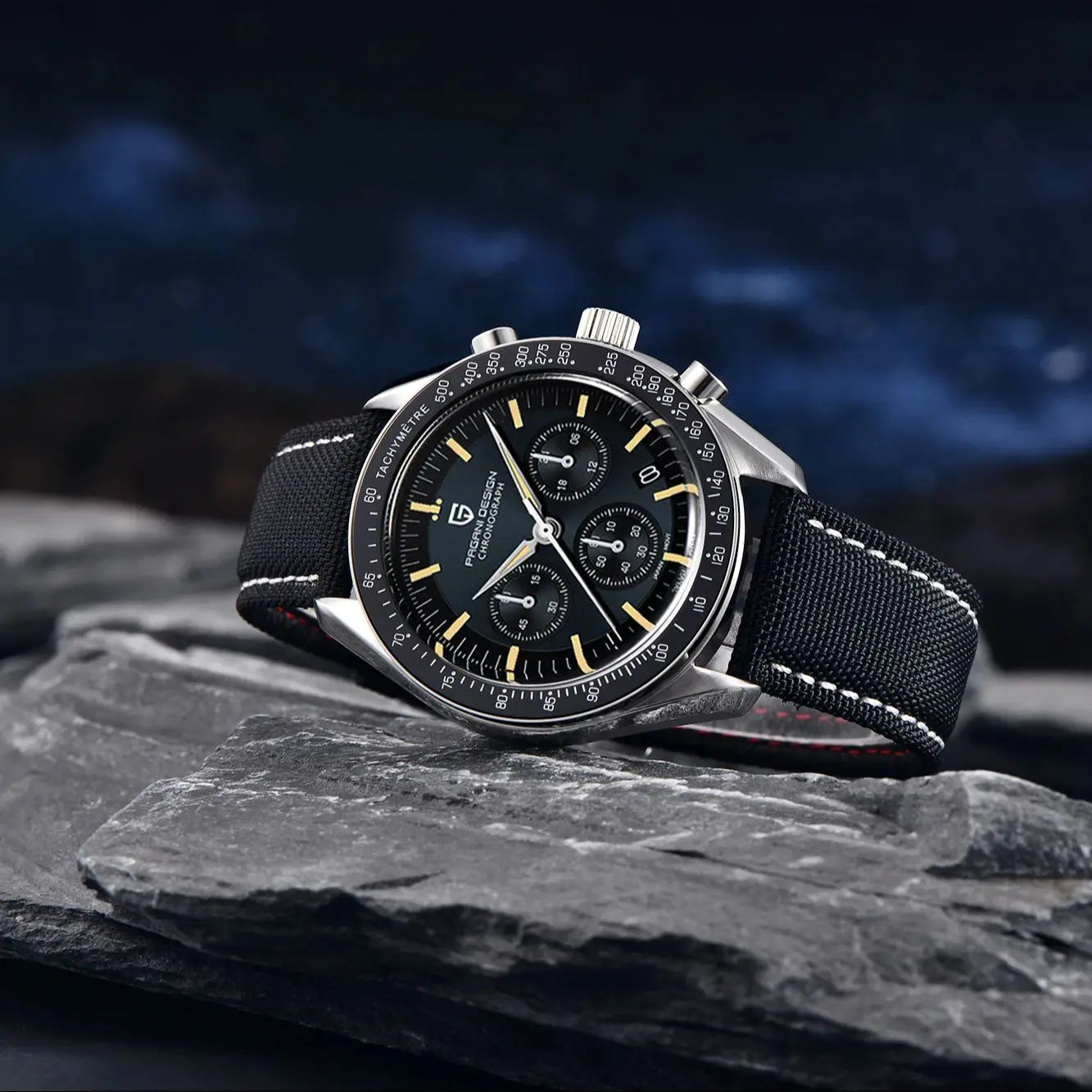 Men’s Moonwatch Style Chronograph Quartz Watch Sapphire