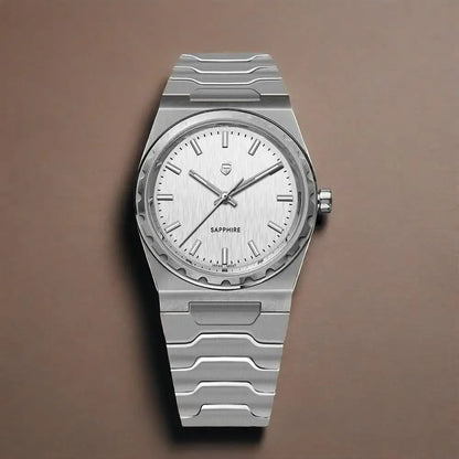 Men’s Ultra-Thin Quartz Watch 7 mm Sapphire Stainless Steel