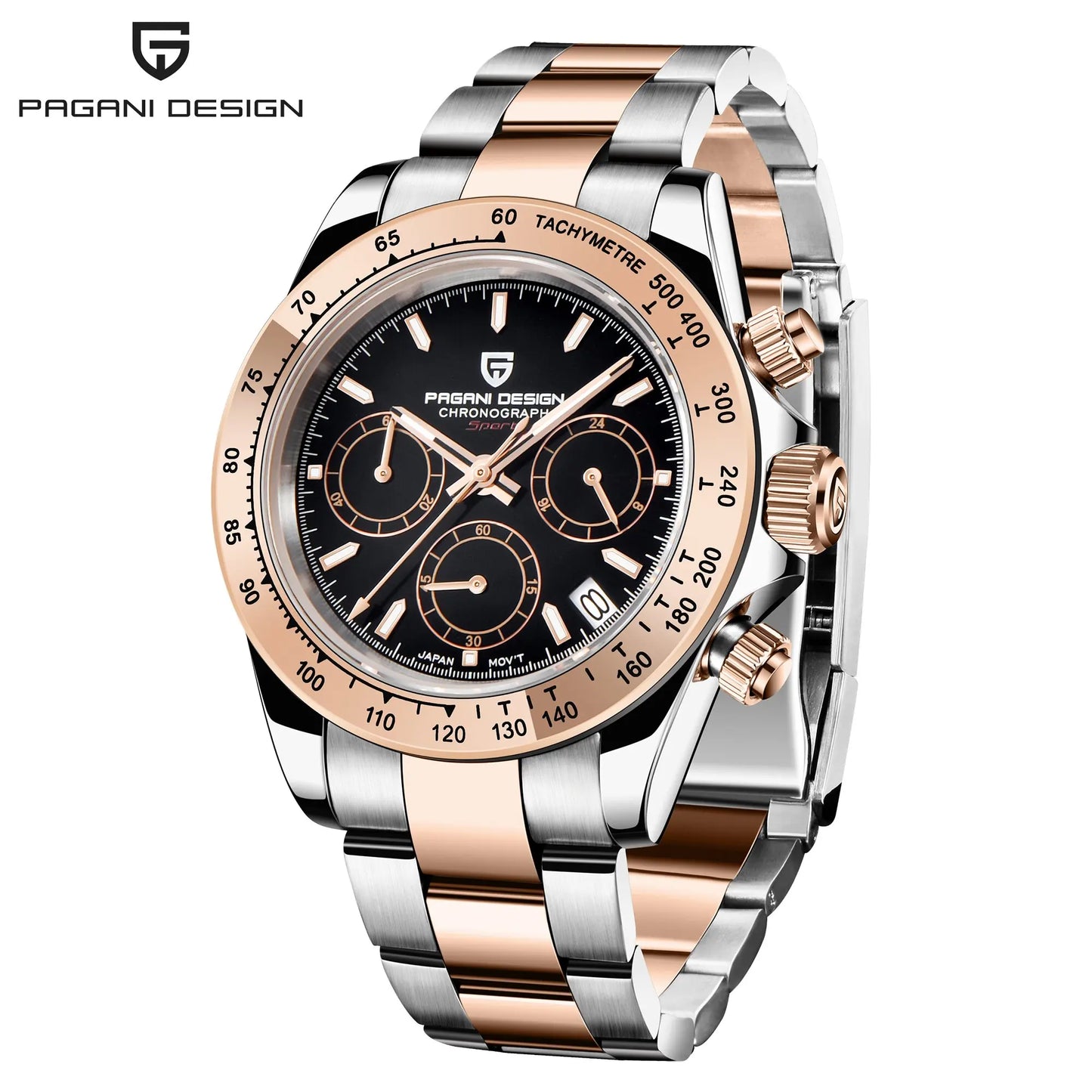 Men's Stainless Steel Quartz Dive Watch With Sapphire