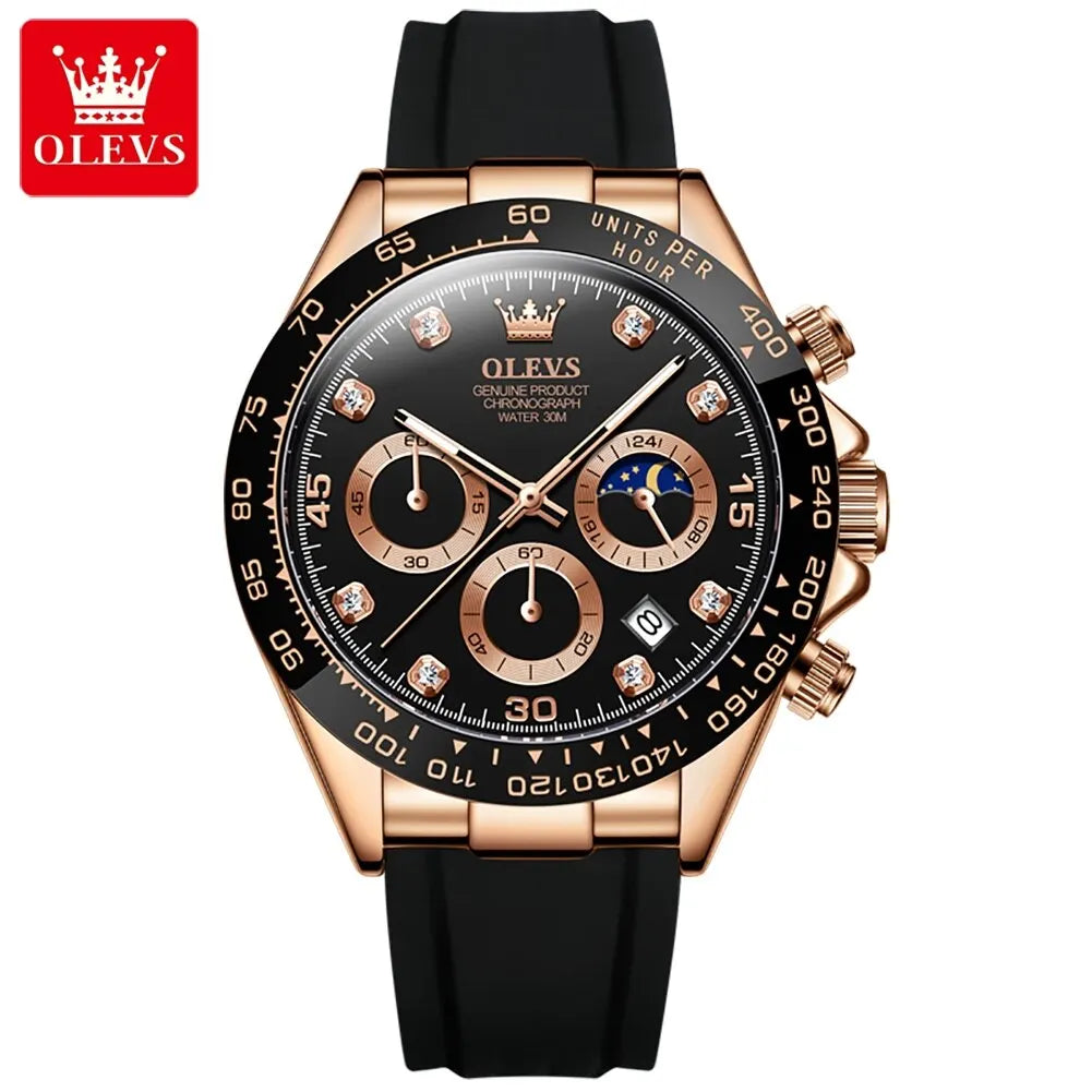 Men's Luminous Chronograph Quartz Sport Watch