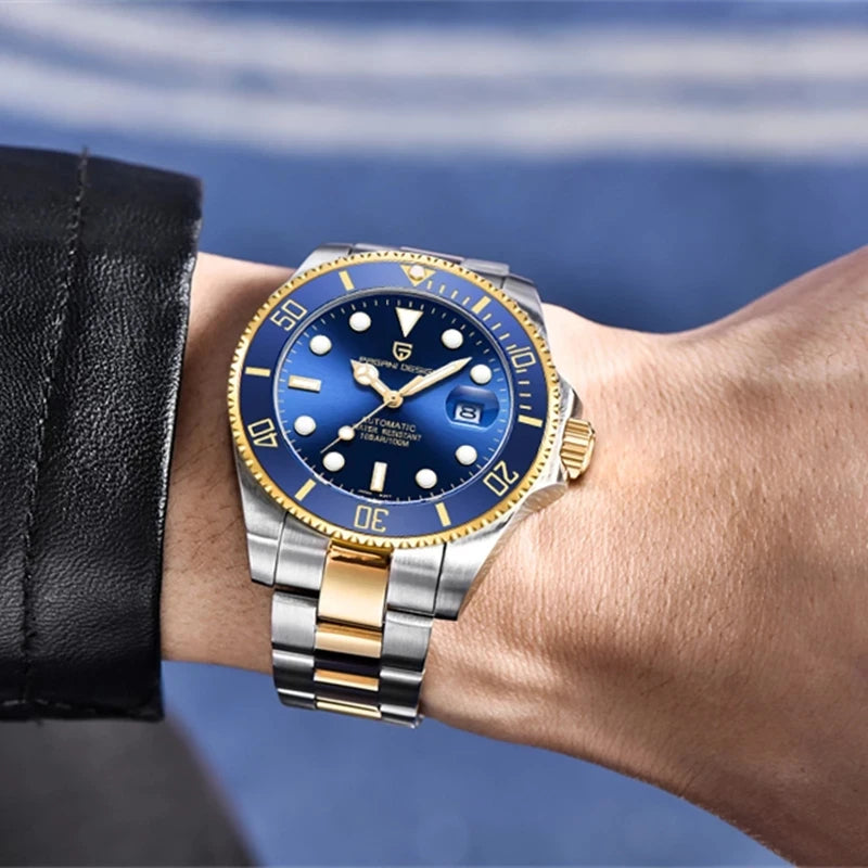 Men’s Automatic Dive Watch 100m With Sapphire Crystal