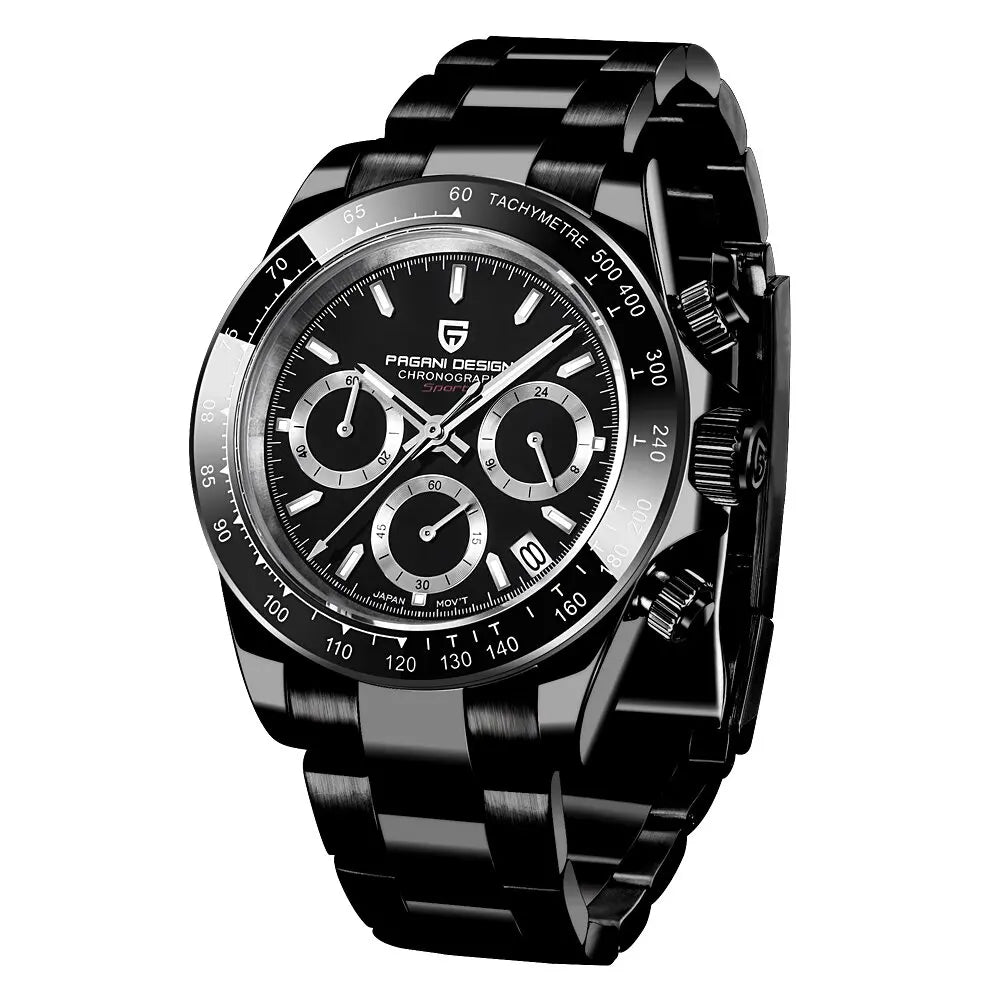 Men's Stainless Steel Quartz Dive Watch With Sapphire