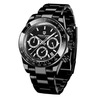 Men's Stainless Steel Quartz Dive Watch With Sapphire