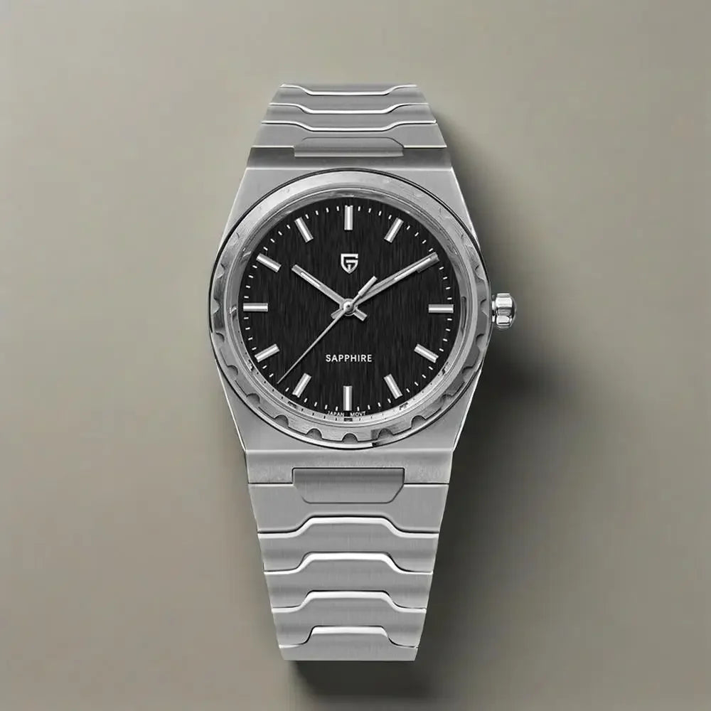 Men’s Ultra-Thin Quartz Watch 7 mm Sapphire Stainless Steel