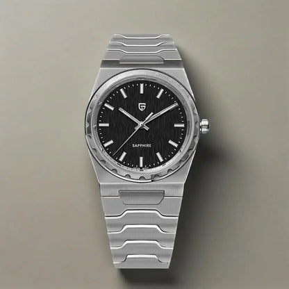 Men’s Ultra-Thin Quartz Watch 7 mm Sapphire Stainless Steel