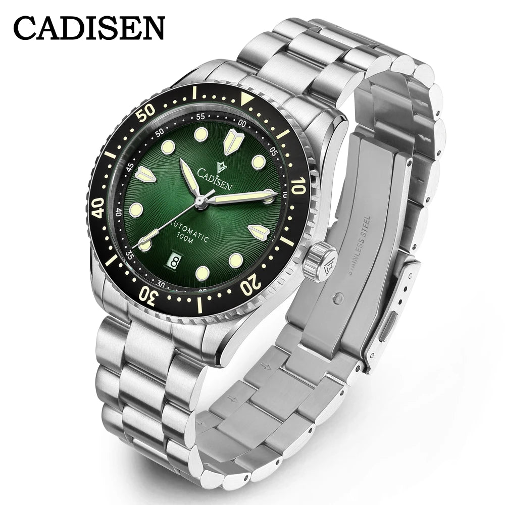 Automatic Sapphire Diver Watch – 100 m Water Resistant