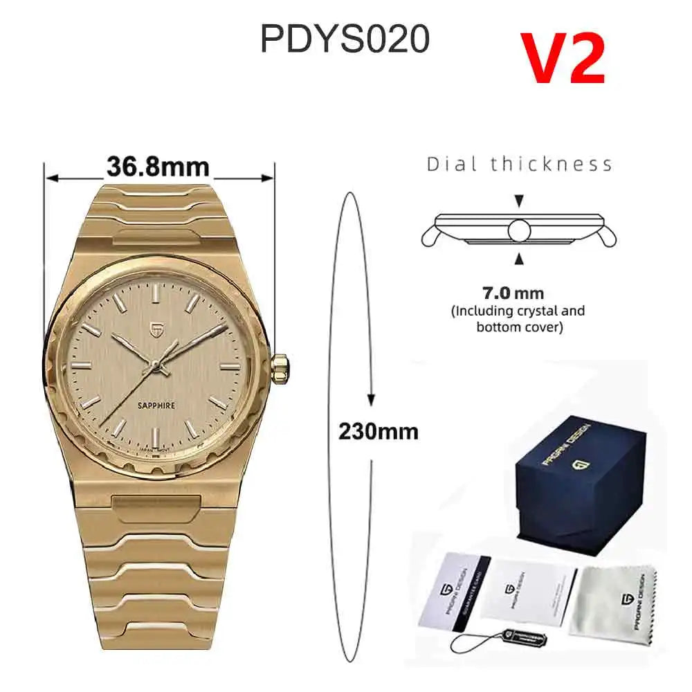 Men’s Slim Quartz Watch 7mm – 10Bar Steel With Sapphire
