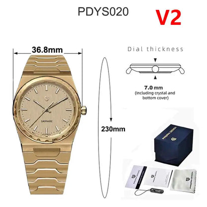 Men’s Slim Quartz Watch 7mm – 10Bar Steel With Sapphire