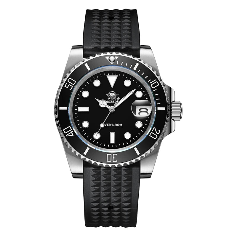 Men's 200 m Dive Watch Quartz 316L Steel Luminous
