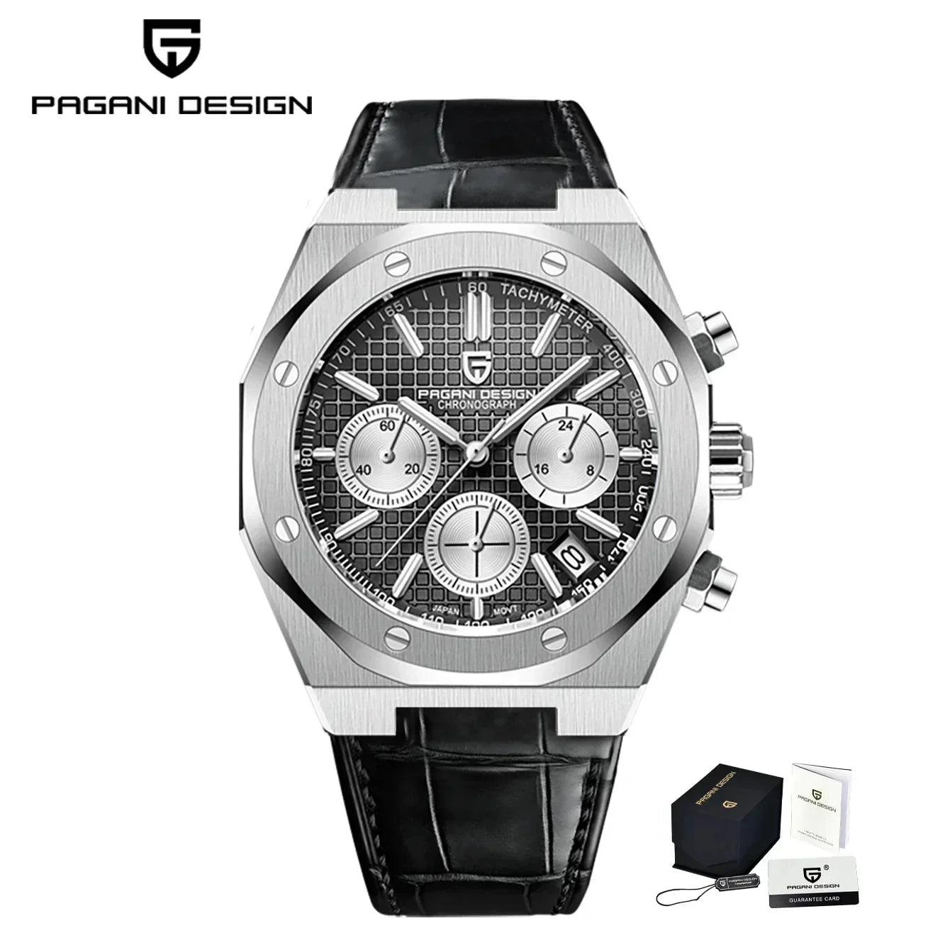 Men’s 40 mm Quartz Chronograph Watch Sapphire 20 Bar