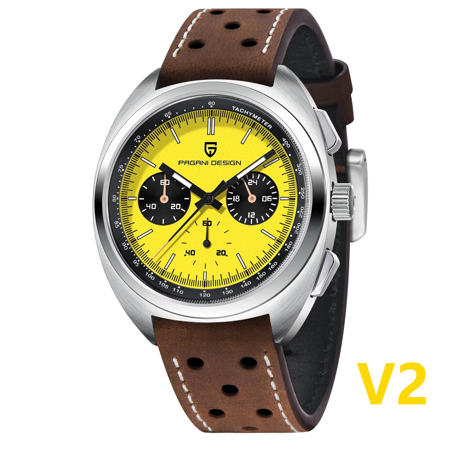 Men’s Racing Chronograph Watch Quartz Stainless Steel