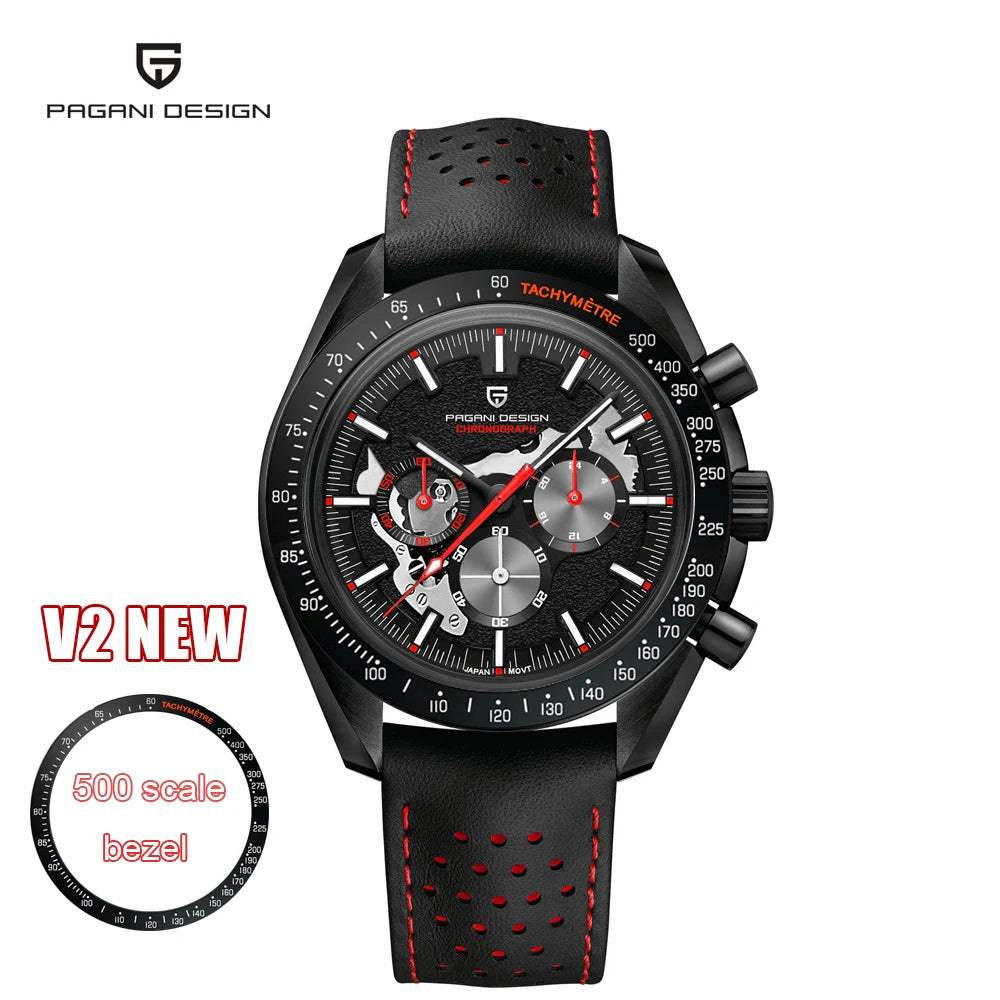 Men’s Moon Chronograph Quartz Watch Sapphire 100M