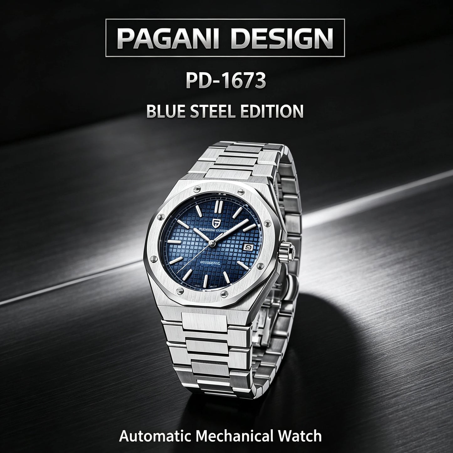 Men’s Automatic Dive Watch 40 mm Sapphire Steel