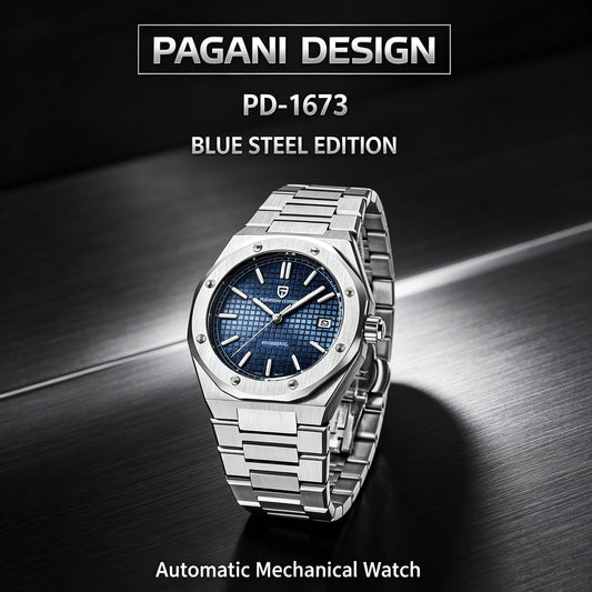 Men’s Automatic Dive Watch 40 mm Sapphire Steel