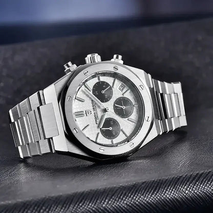 Men’s 40 mm Quartz Chronograph Watch Sapphire 20 Bar