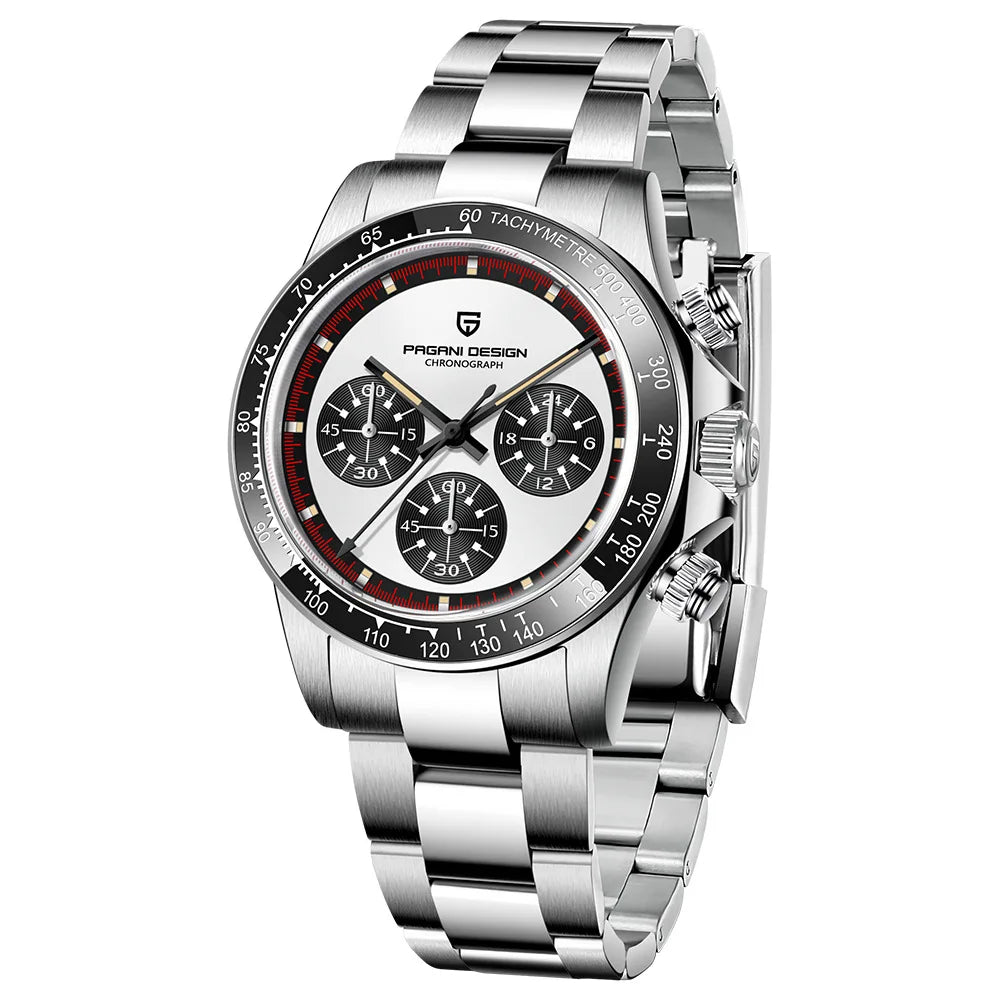 Men’s Chronograph Quartz Watch Ceramic Bezel 100 m