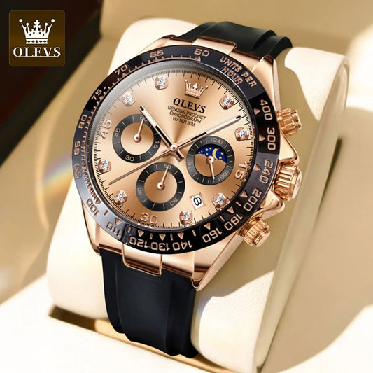 Men's Luminous Chronograph Quartz Sport Watch