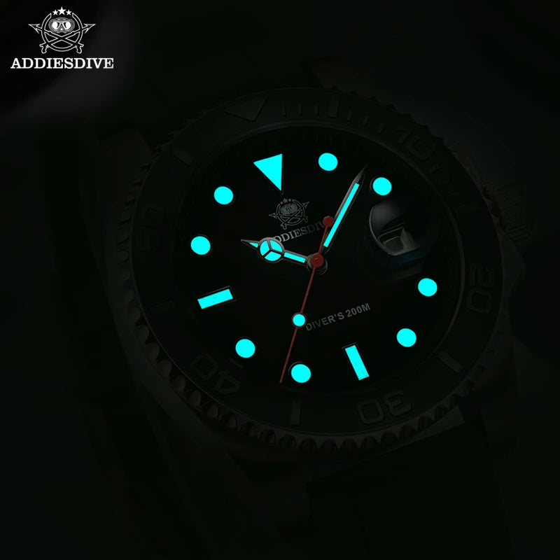 Men’s 200 m Quartz Dive Watch With Luminous Dial