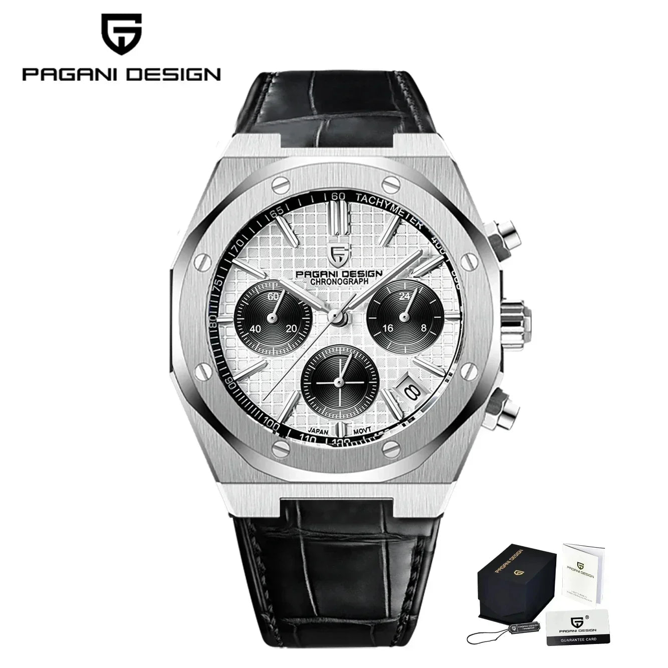 Men’s 40 mm Quartz Chronograph Watch Sapphire 20 Bar