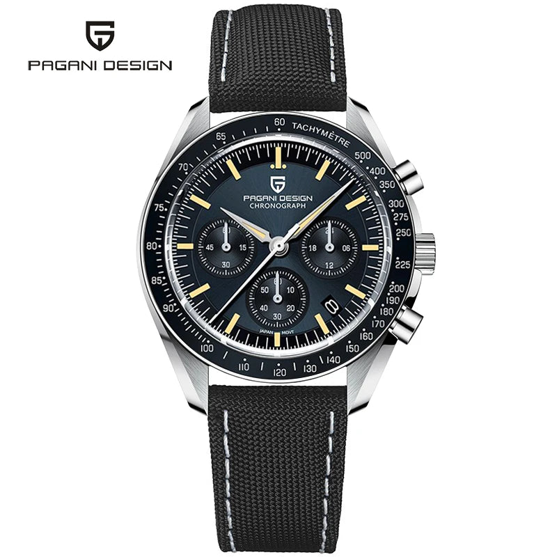 Men’s Moonwatch Style Chronograph Quartz Watch Sapphire