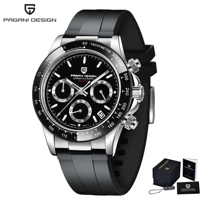 Men’s Stainless Steel Chronograph Watch With Sapphire