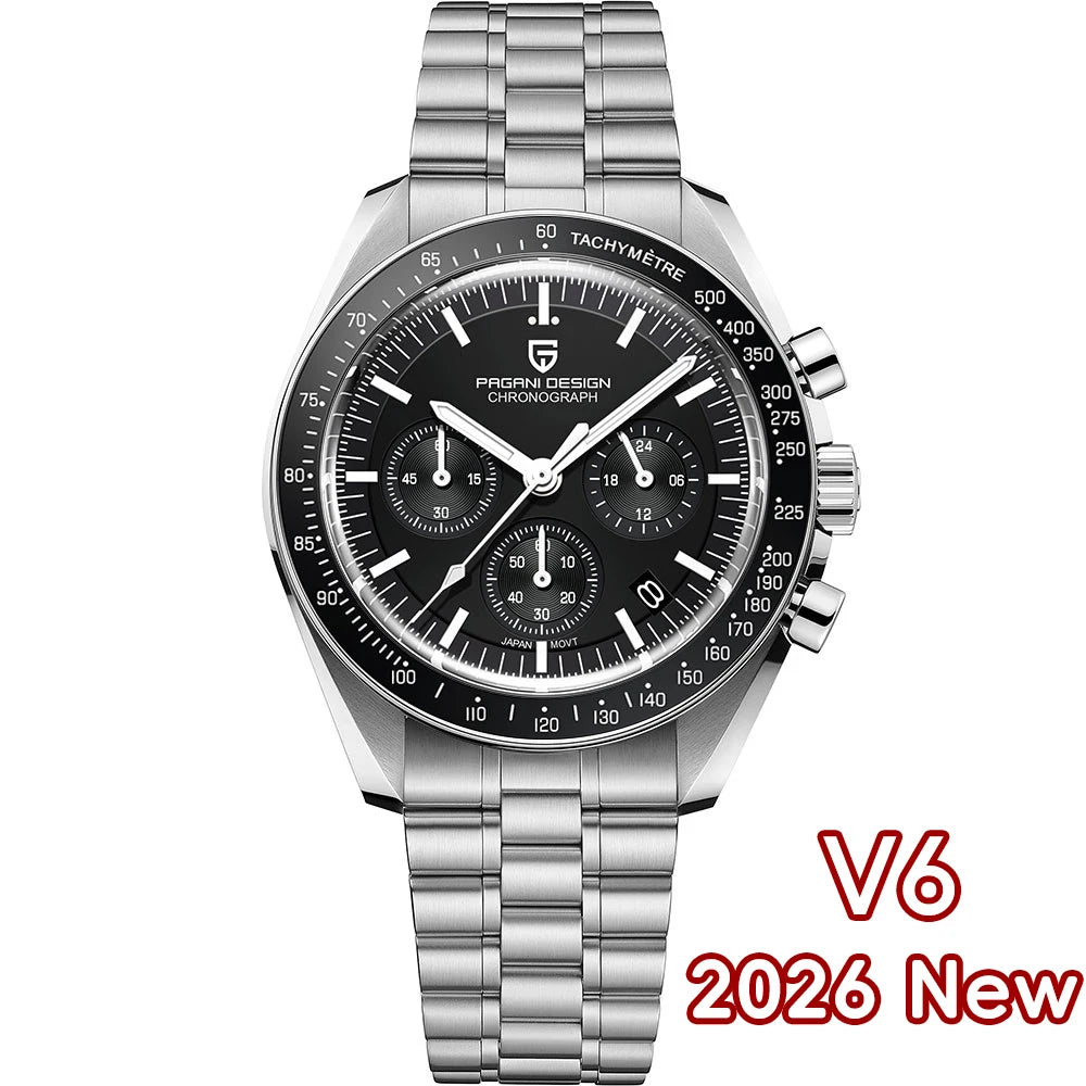 Moonwatch-Style Men’s Chronograph Quartz Watch
