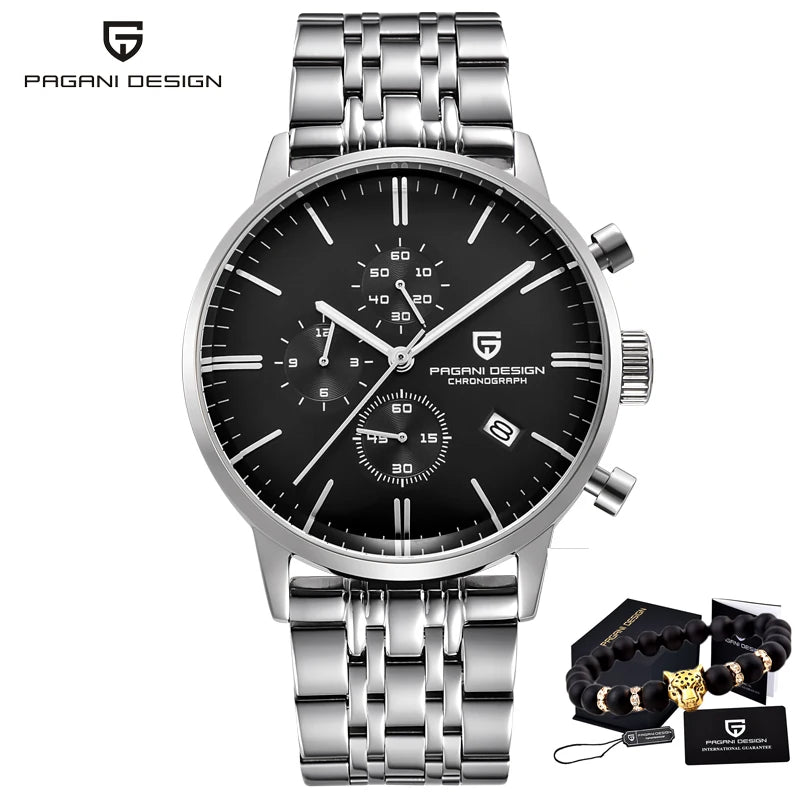 Men’s Chronograph Quartz Watch Sapphire Crystal 3Bar
