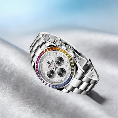 Men's Stainless Steel Quartz Dive Watch With Sapphire