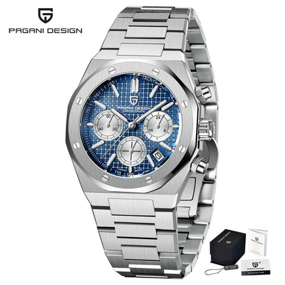 Men’s 40 mm Quartz Chronograph Watch Sapphire 20 Bar