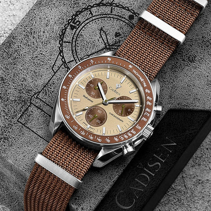 Men’s Chronograph Quartz Watch Sapphire AR Crystal